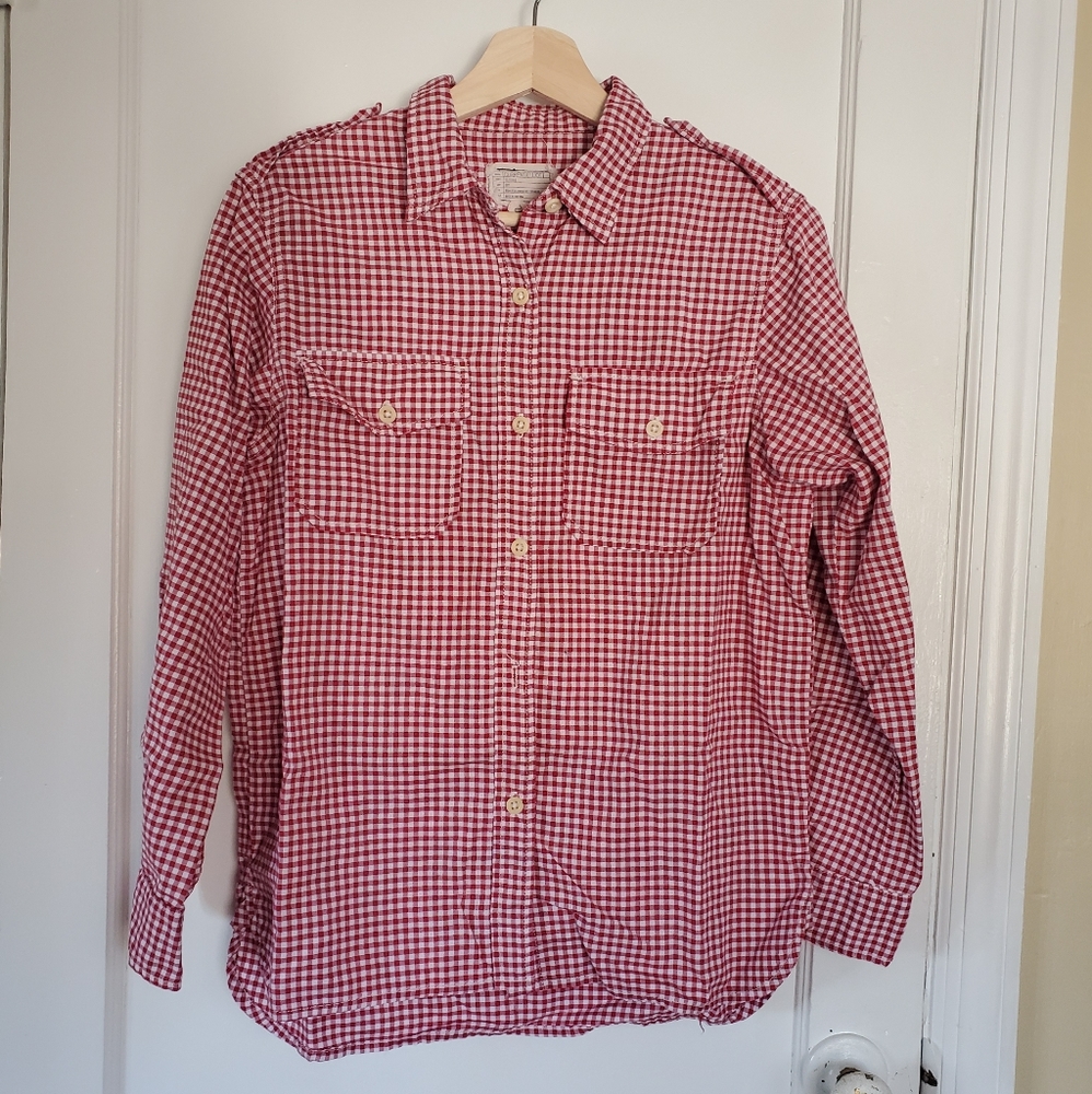Current/Elliott 100% Cotton Gingham Shirt